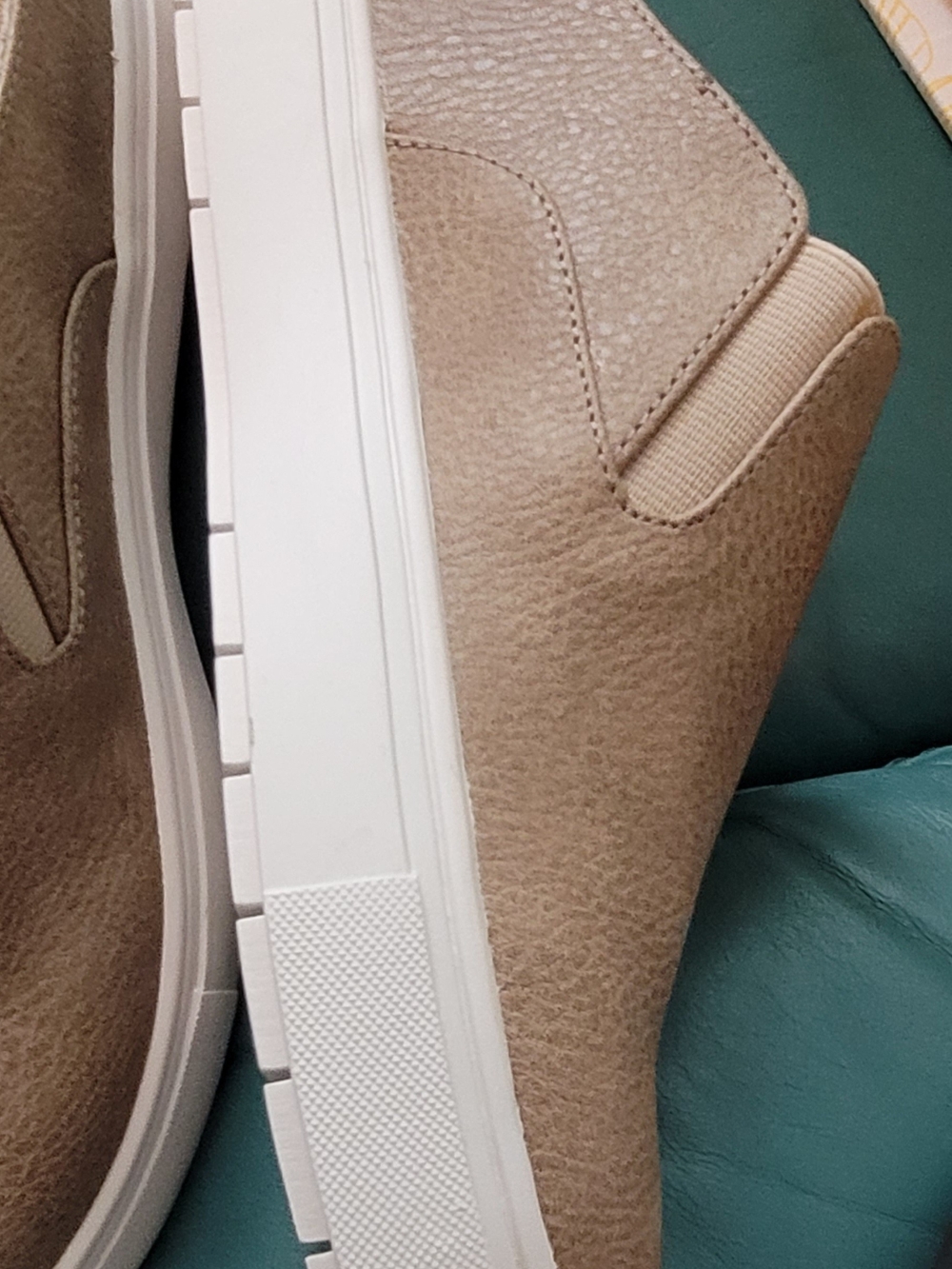 Yellow Box Taupe Slip-On Clog Sneakers with White Platform - Picture 12 of 13